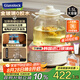 GLASSLOCK蓋朗養(yǎng)生壺全玻璃恒溫母嬰級(jí)0膠水0塑料接觸調(diào)奶器泡奶壺辦公室煮花茶器煎中藥燒水壺1.5L國(guó)家補(bǔ)貼