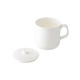 無印良品（MUJI） 骨瓷 馬克杯 水杯杯子 茶杯 帶蓋 380ml