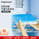 特百惠（Tupperware）扁盒餃子盒冰箱收納盒保鮮湯圓蝦仁不粘密封冷凍盒家居館 單個(gè)1.3L（無(wú)包裝盒）