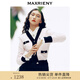MAXRIENY黑桃小香毛衫薔薇粉冬裝針織衫開衫女 薔薇粉 S 01