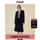 ELAND衣戀西裝外套女經典休閑寬松通勤夾克西服2025秋季新款 藏青色(59)Navy M 165