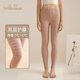 三針秋褲純棉打底內穿條紋護膝線(xiàn)褲保暖褲女士冬季 6987B淺咖條 XL
