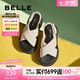百麗（Belle）休閑舒適涼鞋女厚底增高休閑涼鞋B1850BL4 米色 36 (230mm)