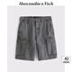 ABERCROMBIE & FITCH【復古工裝風(fēng)】男裝25夏新款baggy大口袋五分短褲KI128-5117 深灰色 34 W (180/86A)