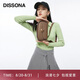 DISSONA迪桑娜女包牛皮單肩包輕奢斜挎包復(fù)古馬鞍包 七夕禮物 灰褐色