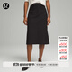lululemon丨City Sleek 女士高腰半身裙 LW8ALKS 黑色 26