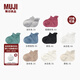 無印良品（MUJI）嬰童 合腳直角 運動船襪 兒童襪子 男童女童 淺灰色 3S 11-15cm/21-26碼