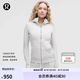 lululemon丨Scuba 女士拉鏈連帽衫 LW3KAMS 雜色超淺灰 XS /4