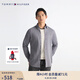 TOMMY HILFIGER秋冬男裝易打理純棉牛津紡微磨毛保暖修身商務(wù)襯衫外套32904 藍(lán)灰色0GY 41