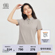 KOLON SPORT/可隆SECO空氣POLO衫 女子戶外吸濕速干運(yùn)動(dòng)抗菌短袖 LKPT4MT530-GR 灰褐 M 165/88A