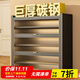 江緯鞋柜門口入戶柜一體靠墻收納架多層家用門口新款2025 【后再下單】灰7層長120高115cm