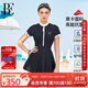 范德安（BALNEAIRE）高端連體裙式泳衣女防曬海邊度假抗氯顯瘦塑身時(shí)尚保守 經(jīng)典黑XL