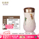 乾唐軒活瓷杯蜻蜓夏荷隨手杯茶杯水杯陶瓷杯子送禮優(yōu)選 蜻蜓夏荷-白粉紅-彩釉+手工描金