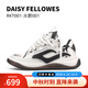 黛西法羅（Daisy Fellowes）【吳磊推薦】火箭001小香風(fēng)男女款耐磨面包鞋休閑運動(dòng)鞋 白黑色【吳磊同款】 40
