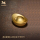 銅師傅《真金鎏鍍實(shí)心銅元寶》客廳桌面銅擺件 家居裝飾  中號單個(gè)