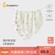 童泰（TONGTAI）嬰兒包單抱巾純棉0-6月新生兒褓巾外出防風(fēng)抱毯初生兒裹巾2件裝 灰橘松鼠【7A抗菌 50S高支棉】 85x85cm