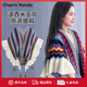 Charm Kendo披肩女2025新款針織斗篷旅行云南民族生日禮物送女友老婆 藍色送女朋友實用老婆