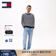 TOMMY JEANS25秋冬男裝美式復(fù)古磨白淺藍(lán)色水洗微彈寬松錐形牛仔褲 牛仔淺藍(lán)1AB 32