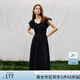 范思藍(lán)恩黑色波點(diǎn)顯瘦飛飛袖連衣裙女2024夏季新款小黑裙子12919 黑白波點(diǎn) M