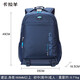 卡拉羊雙肩包大學(xué)生高中生書(shū)包男生初中學(xué)生大容量休閑旅行背包CX5566 CX5558藏青【30升身高1600以上背】