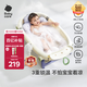 babycare嬰兒洗澡盆坐浴盆洗澡神器可折疊浴盆游泳洗澡桶浴盆+浴墊 冰川藍