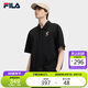 FILA斐樂(lè)官方情侶款針織短袖POLO衫2025夏時(shí)尚簡(jiǎn)約休閑寬松上衣