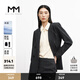 麥檬MM麥檬秋冬百搭通勤職業(yè)西服小個子休閑條紋西裝外套女599C210141 深藏青西裝599C210141-1 M