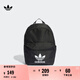adidas adicolor簡約通勤運動雙肩背包書包男女阿迪達斯三葉草 黑色 NS