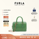 芙拉（FURLA）【中秋禮物】CANDY女士迷你鏈條包波士頓包果凍包手提包斜挎包 綠色