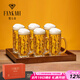 梵卡奇（FANKAQI）加厚啤酒杯大容量精釀網(wǎng)紅扎啤杯套裝玻璃杯子個(gè)性啤酒杯