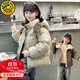 G.DUCKKIDS小黃鴨女童羽絨棉服冬季新款兒童棉衣女孩子過(guò)冬天衣服中大童外套 草綠色 120 尺碼5~6歲【110-120cm】
