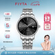飛亞達(dá)（FIYTA）經(jīng)典系列日歷黑盤鋼帶 自動(dòng)機(jī)械商務(wù)男表 節(jié)日生日禮物