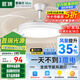 箭牌 吊扇燈餐廳臥室吊燈客廳風(fēng)力電扇隱形風(fēng)扇燈