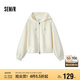 森馬（Semir）外套女顯瘦插肩袖夾克ins秋寬松字母連帽衣服休閑風(fēng)107524108099