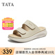 他她（TATA）2025夏商場(chǎng)同款百搭時(shí)尚女拖鞋新款CUA01BT5 杏色 38