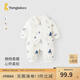 童泰（TONGTAI）嬰兒連體衣秋冬季純棉寶寶夾棉衣服兒童家居服內(nèi)衣哈衣爬服 藍(lán)色 90cm