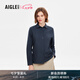AIGLE艾高襯衫上衣女士戶外休閑簡(jiǎn)約時(shí)尚純色長(zhǎng)袖 帝國深藍(lán) BA901 42 (175/96A)