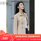 菲妮迪品牌風(fēng)衣2025年春季新款簡(jiǎn)約氣質(zhì)耐皺時(shí)尚休閑通勤外搭上衣 卡其色 M
