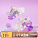 HELLOKITTY童鞋女童學步鞋炫彩亮燈鞋卡通庫洛米發(fā)光鞋時尚運動鞋6703粉色30