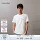 Calvin KleinJeans夏季男女情侶中性休閑通勤ck字母純棉凈色短袖T恤J324671