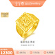 金至尊（3D-GOLD)福澤鴻運足金999戒指龍福澤天黃金戒指復古活口方戒男戒禮物計價(jià) 福澤鴻運-金重13.6克以證簽多退少補