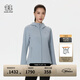 KOLON SPORT/可隆軟殼夾克 女子防風(fēng)防潑水耐磨連帽戶(hù)外運動(dòng)休閑外套 LKJK5SN060-LB 淺藍色 M 165/88A