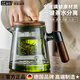 酷蟲(chóng) KUSECT德國(guó)飄逸杯泡茶壺新款泡茶分離杯玻璃茶壺泡茶家用全玻璃內(nèi)膽茶具 【胡桃木】透明 750ml