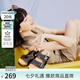 TOOMANYSHOES 延長假期 25新款夏季勃肯拖鞋女外穿厚底一腳蹬情侶情人節(jié)女鞋 黑色 39