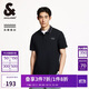 杰克·瓊斯（JACK&JONES） 潮百搭時(shí)尚商務(wù)休閑刺繡logo撞色螺紋翻領(lǐng)短袖上衣男裝225206010