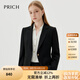 PRICH【零染】職場(chǎng)簡(jiǎn)約干練通勤西裝春秋新款收腰西服套裝女 19黑色西裝 L 165
