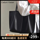 CADUNI KAISER牛皮包包女包大容量托特包百搭單肩手提生日七夕情人節(jié)禮物送女友 【黑色】送老婆高級實用 品牌小眾輕奢時通勤大包