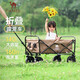 CAMEL露營(yíng)車(chē)戶(hù)外折疊拉快遞兒童輸液小推車(chē)買(mǎi)菜溜娃遛狗拖車(chē)野餐營(yíng)擺攤