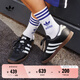 adidas「T頭鞋」STADT經(jīng)典時尚薄底運動板鞋男女阿迪達斯三葉草   黑色/白色/金色(女生買小半碼)   42