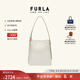 芙拉（FURLA）【限時(shí)優(yōu)惠】MIANOVA牛皮大號女士上班通勤大容量單肩包水桶包 白色